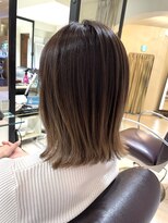 クラン 横浜(Clanc)&nbsp;くびれヘア ハイライトカラー アプリコットオレンジ 夏