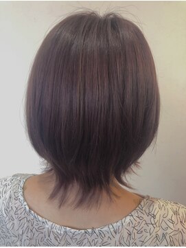 ミヤタ美容室(MIYATA) 透明感のあるピンクグレー