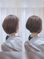 サロン LH(salon LH)&nbsp;【salon LH 金剛本店】大人のショート,マロンブラウン