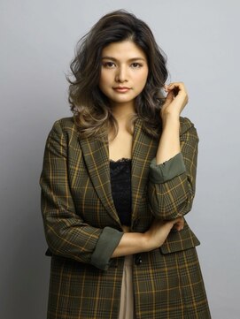ヘアーカッティングガーデン ジャック モアザン 近鉄奈良店 バレイヤージュ/かき上げミディアム[奈良/大和西大寺駅]