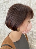 20代30代耳掛けショートボブ