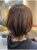 大人かわいい小顔くびれヘア20代30代40代こなれミディボブウルフ