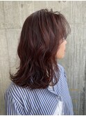 20代30代大人可愛い♪ハイライトイルミナカラーピンクブラウン