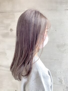 アッシュタカサキ(ash takasaki) 20代30代艶感ゆるふわ♪髪質改善カラーミルクティーベージュ