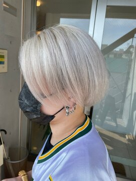 ゲーム 吉祥寺店(GAME) ダブルカラーホワイトベージュカラーケアブリーチハイトーン韓国