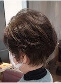 ミセススタイル/レイヤーショート/ナチュラルカラー/エレガンス