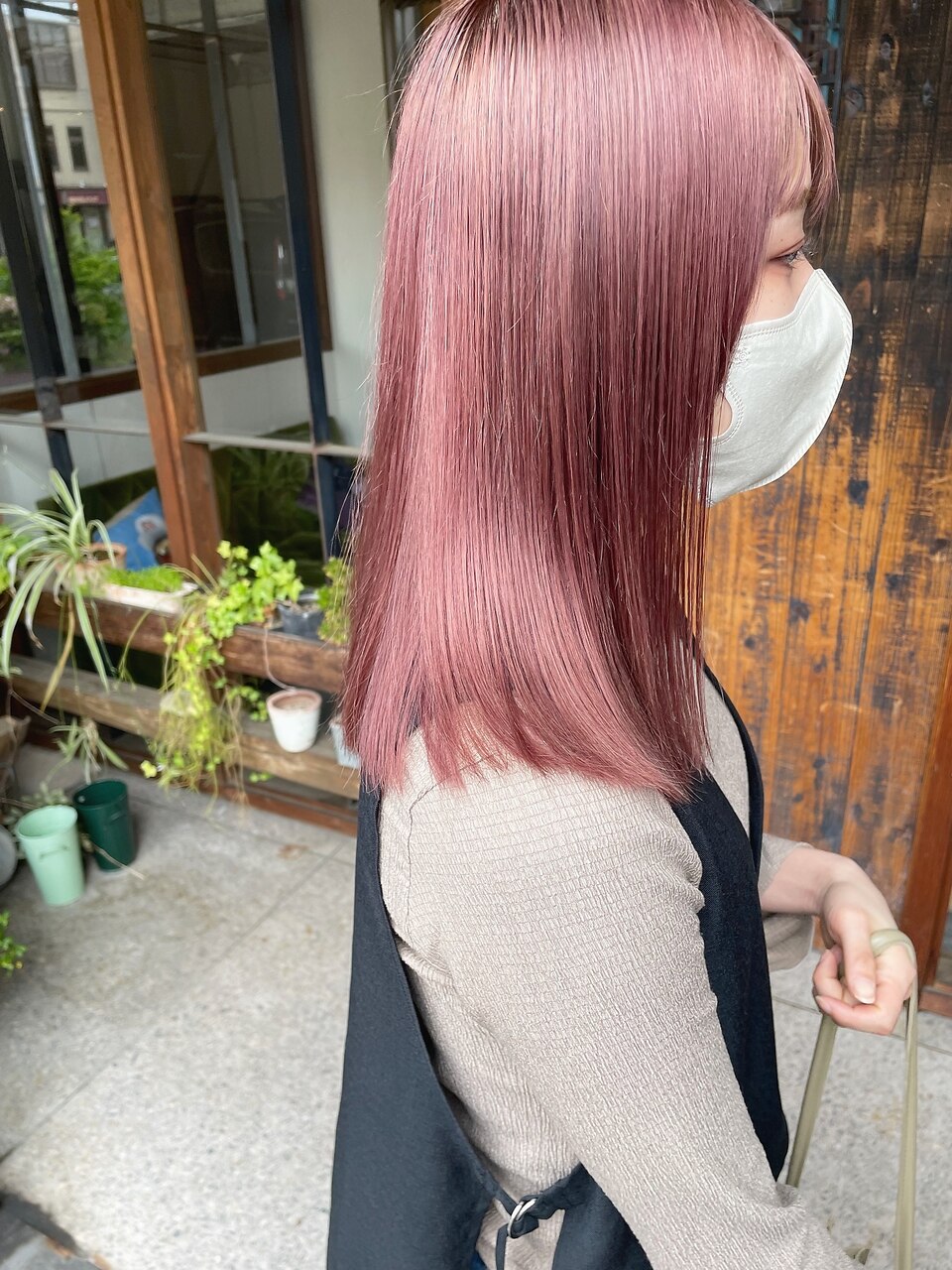 ダブルカラー/ケアブリーチ/ピンクカラー：L180833386｜へアサロン