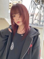 リアイス(Re:ICE)&nbsp;チェリーピンクカシスフェザーミディアムウルフ