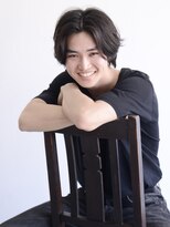 ロアー 葛西店(RAWR hair)&nbsp;【RAWR】メンズパーマ_センターパートウルフ