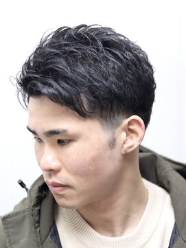 ヘアーアンドグルーミング ヨシザワインク(HAIR&GROOMING YOSHIZAWA Inc.) メンズツーブロックビジネスパーマアイロンヘア黒髪髪質改善