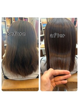 ヘアリゾート リノ(Hair resort Lino) 髪質改善縮毛矯正『髪にドラマを』ビフォーアフター