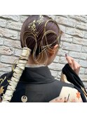 お着物におすすめ♪華やかな着物アップスタイル