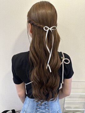 リムネ(RIMUNE) 韓国風ハーフアップ