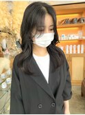 レイヤーカット×くびれ巻き