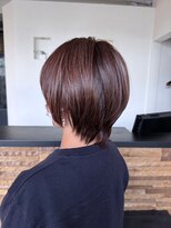 ヴァン カウンシル 王子(VAN COUNCIL) 大人ショートボブ×秋の艶カラー くすみカラー#1