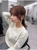 【LICCA古賀愛】前髪顔まわりカット/チョコレートカラー/韓国