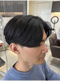 ニュアンスパーマ　センターパート