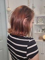 ミドル(MIDDLE)&nbsp;オレンジブラウン×肩ハネボブ