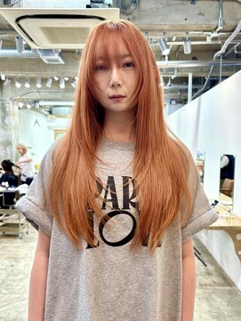 カシェル(cashel kishaba) ロングレイヤー×オレンジ
