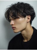 MEN'S HAIR/ブルーブラック/フェザーパーマ/千葉駅