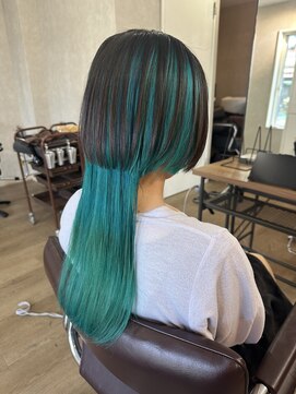 アルレン(Allen) クラゲデザインカラー【宇都宮/ブリーチデザイン】