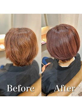 ファン 竹ノ塚店(F.U.N) 白髪ぼかし(ピンクベージュ)白髪キレイにマイナス10歳