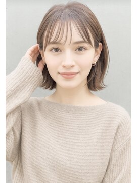 ラナ(La na) 大人かわいい外ハネミディ☆ラベンダーベージュ