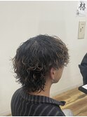 波巻きパーマ
