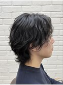 シースルーフェザーシャドウパーマシースルーウルフバズカット