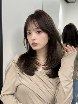 ジュイル ハラジュク(JEWIL HARAJUKU) 20代30代大人可愛いセミロングレイヤー顔周り原宿ブリーチなし