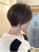 ダブルカラー髪質改善レイヤーカットボブショート国分寺白髪染め