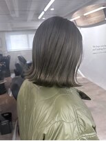 モアナ バイ ヘッドライト 松山店(Moana by HEADLIGHT)&nbsp;Moana【松山】#外はねボブ#オリーブアッシュ#トリートメント