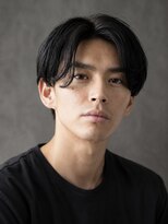 アウル 心斎橋(owl)&nbsp;センターパート×ニュアンスパーマ×サイドパート×men's髪型