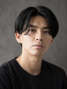 アウル 心斎橋(owl) センターパート×ニュアンスパーマ×サイドパート×men's髪型