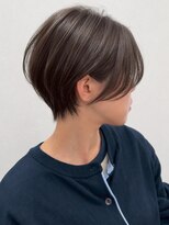 ヘアサロン リボーン(Hair salon Reborn) 王子ボブ白髪ぼかしハイライトショートボブカット20代30代40代