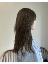 ニール 名古屋 伏見 丸の内(NEELU)&nbsp;[NEELU_take]透明感暗めオリーブグレージュ