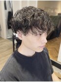 波巻きツイストmixメンズパーマ