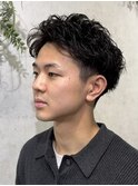 63. ニュアンスパーマ/メンズ/束感/透明感
