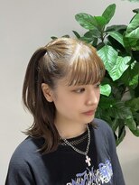 hyon myon/RISEbyREVO 綾瀬店【ヒョンミョン】&nbsp;ハッシュカット/デザインカラー/グレージュ[綾瀬駅/韓国ヘア]