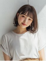 アブニール 柏たなか店(AVENIR)&nbsp;ダークパープル/ナチュラルショート/ミルクブラウン/夏/柏たなか