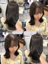 エス 西梅田(esu)&nbsp;オリーブグレージュ/顔まわりカット