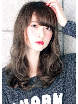 ヘアサロン ガリカ 表参道(hair salon Gallica) ☆ グレージュ ＆ 毛束感 ☆ semi-long ウエーブ スタイル☆