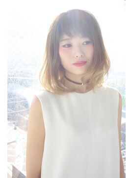 にしはら 美容室 ゆるふわクシャっとミディ☆