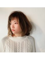 ヘアーサロン オーツー(HAIR SALON O+O) 顔前デザインカラーがカッコ可愛いミディ