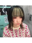 ボブ/フェザーバング/大人かわいい/グラデハイライト[渋谷]