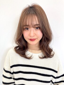 ハピネス クローバー 学園前店(Happiness CLOVER) 大人可愛い　ミディアム　透明感カラー