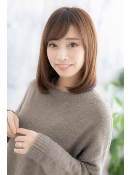 ミック 日暮里店(miq) 大人かわいいヴェールカラーエアストレートロングボブb1