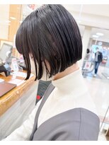 モリオ フロム ロンドン サッポロファクトリー店(morio FROM LONDON)&nbsp;【morio札幌】札幌ボブ　大人かわいい黒髪ぱつっとショートボブ