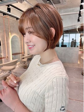 リール 銀座(R'EEL) 春に映える♪ゆとりショートボブ