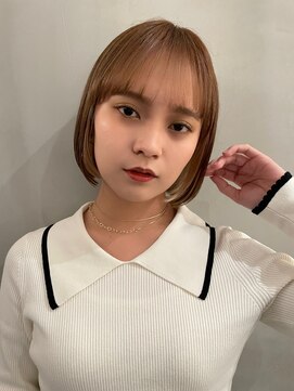 アイヴィ 表参道(IVY) 収まりスタイリングが楽なミニボブ【肥田亜沙美】